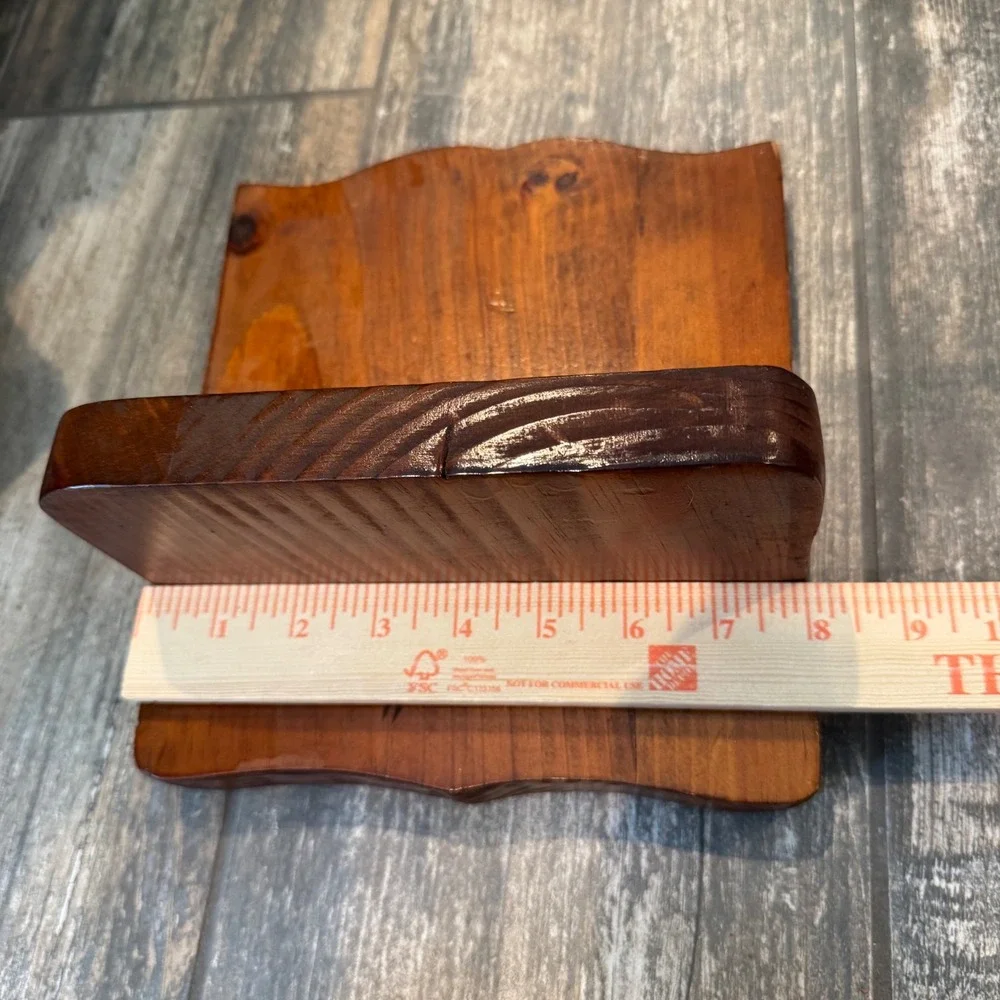 Rustic Farmhouse Small Vintage Handmade Pine Wood Wall‎ Floating Trinket Shelf